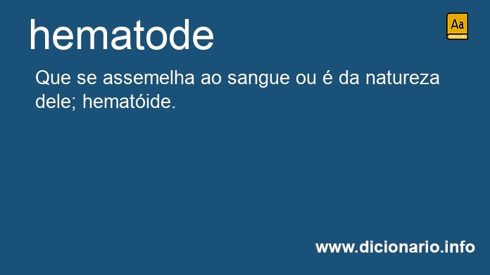 Significado de hematode