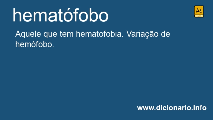 Significado de hematfoba