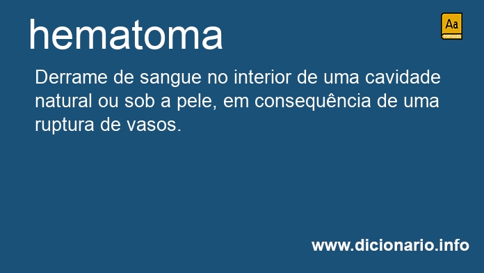 Significado de hematoma