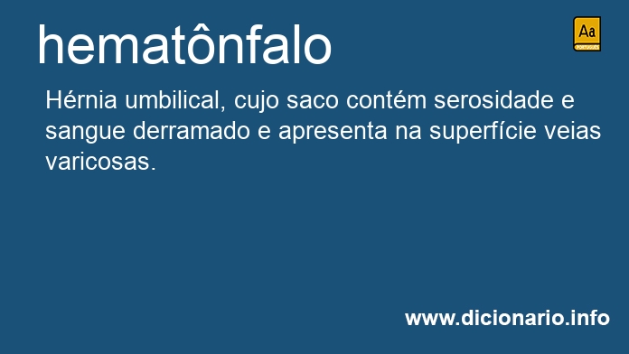 Significado de hematnfalo