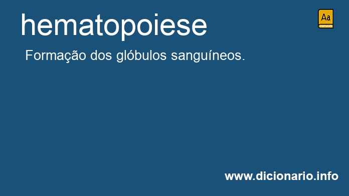 Significado de hematopoieses