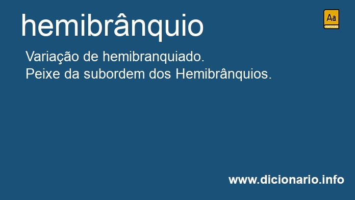 Significado de hemibrnquio