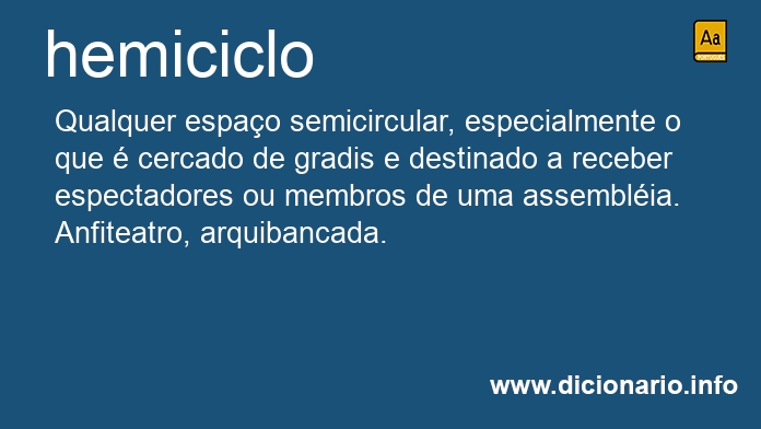 Significado de hemiciclo