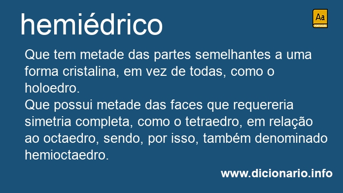 Significado de hemidrico