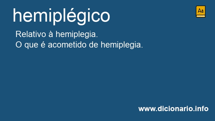 Significado de hemiplgico