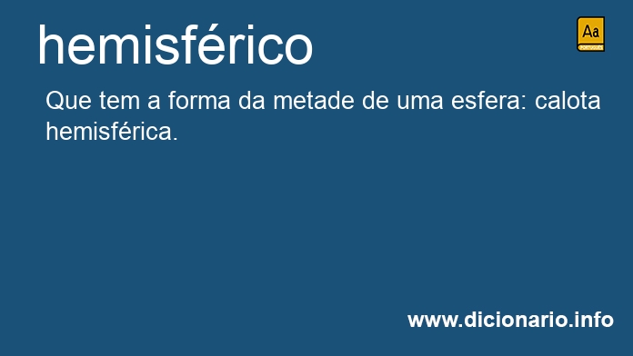 Significado de hemisfrica