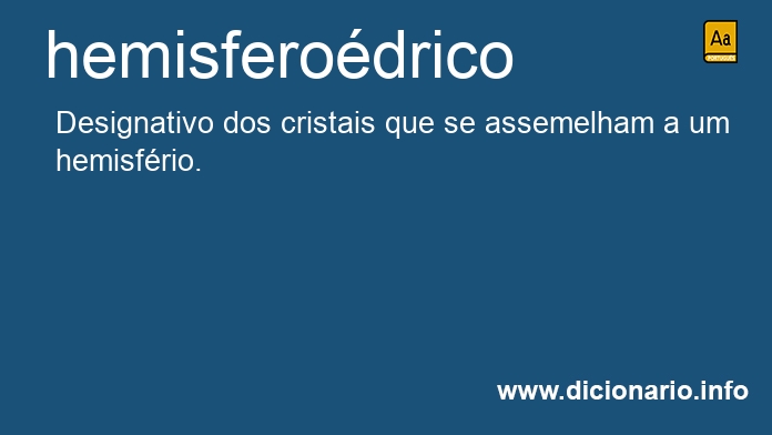 Significado de hemisferodrico