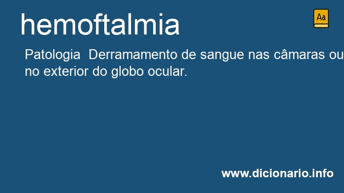 Significado de hemoftalmia