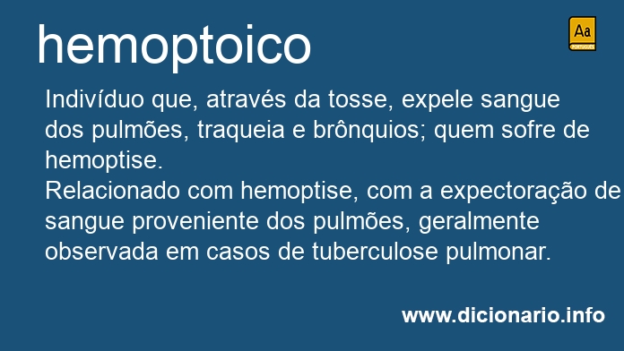 Significado de hemoptoico