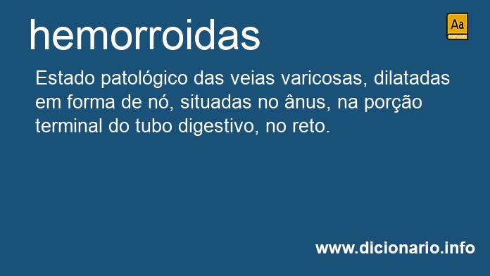 Significado de hemorroidas