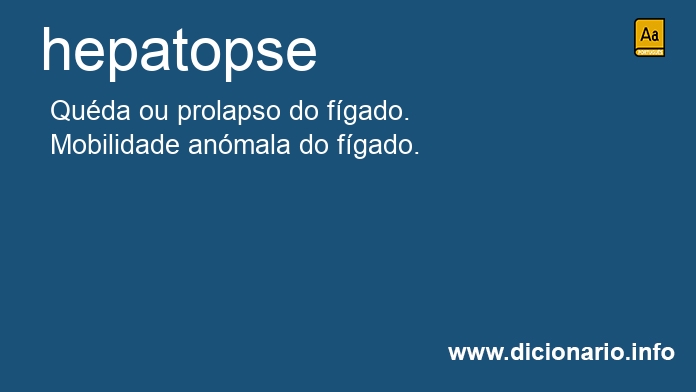 Significado de hepatopse