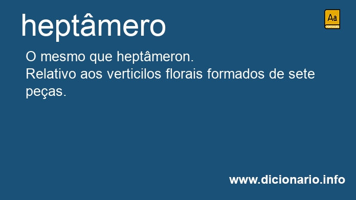 Significado de hept�mero