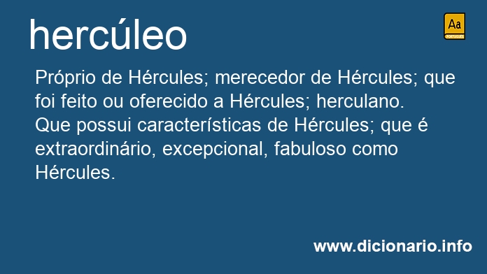 Significado de hercleo