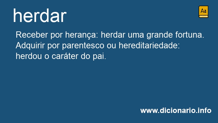 Significado de herdarei