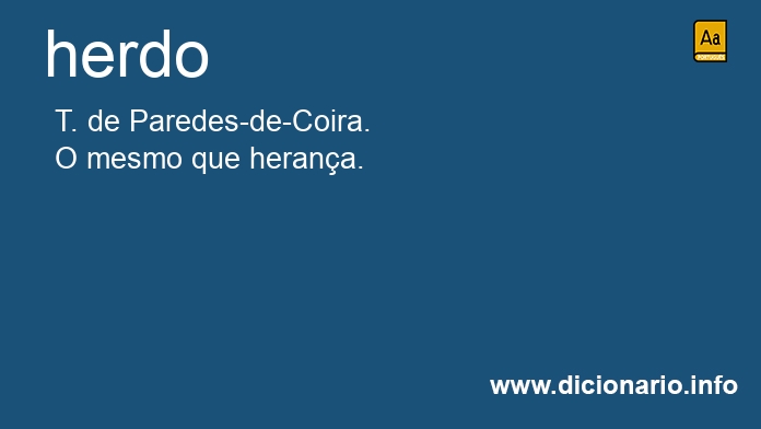 Significado de herdo