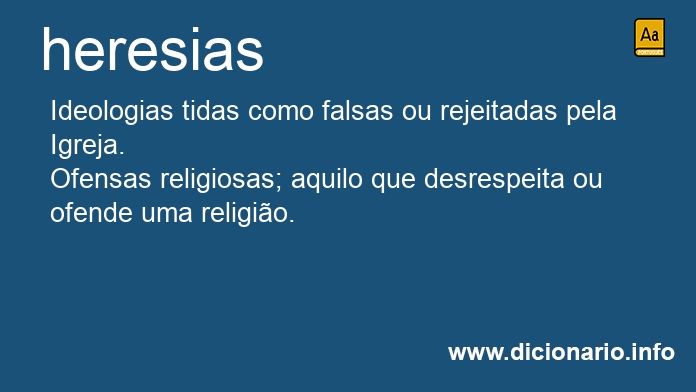 Significado de heresias