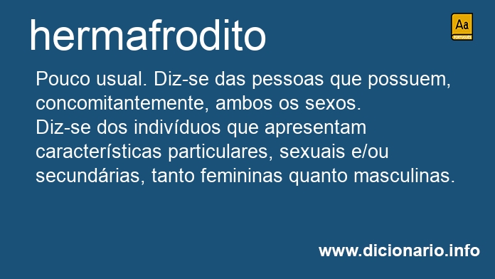 Significado de hermafrodito