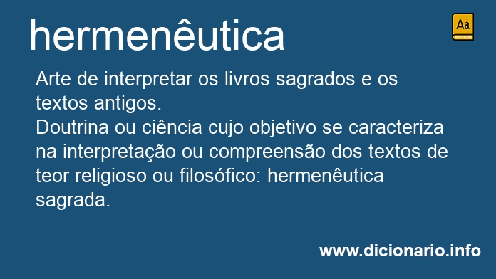 Significado de hermenutica