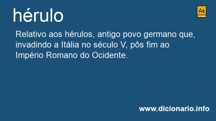 Significado de hrulo
