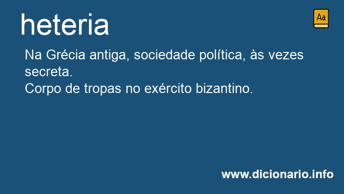 Significado de heteria