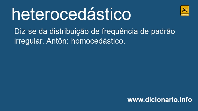 Significado de heterocedstico