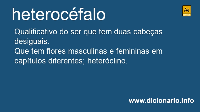 Significado de heterocfalo