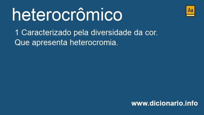 Significado de heterocrmico