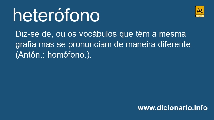 Significado de heterfono
