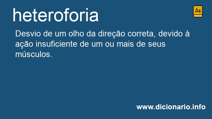 Significado de heteroforia