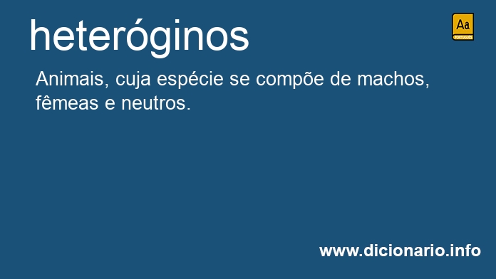 Significado de heterginos