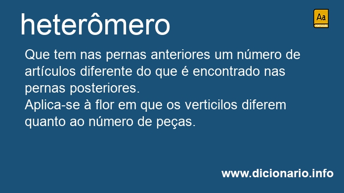 Significado de hetermero