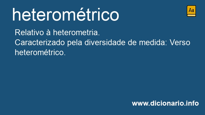 Significado de heteromtricos