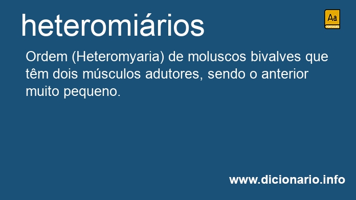 Significado de heteromirios