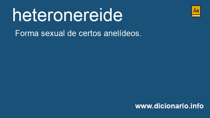 Significado de heteronereide