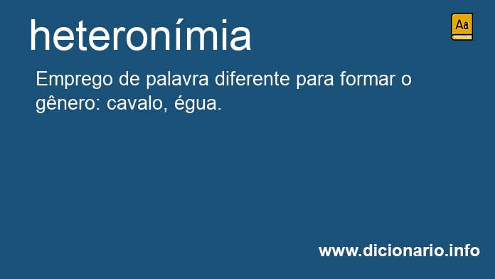 Significado de heteronmias