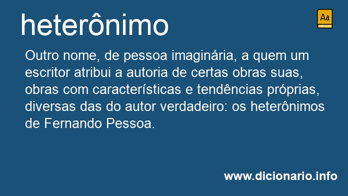 Significado de heternimos
