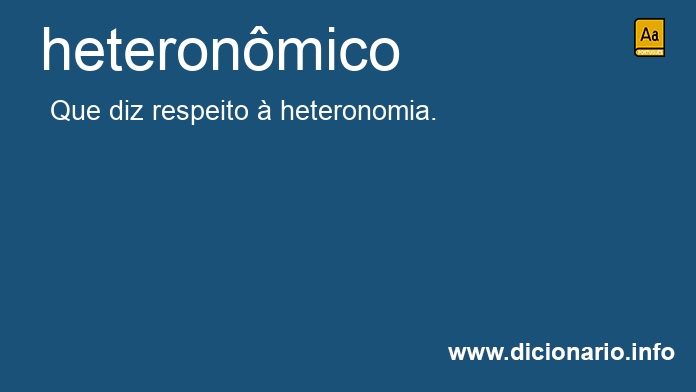 Significado de heteronmico
