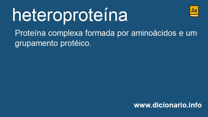 Significado de heteroprotena