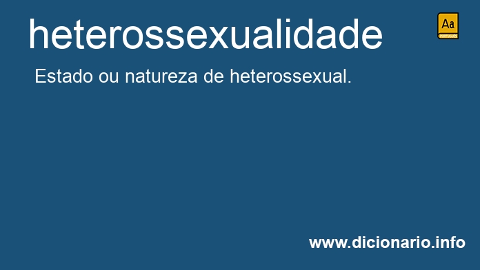 Significado de heterossexualidade
