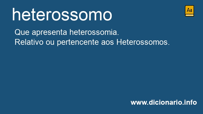 Significado de heterossomos