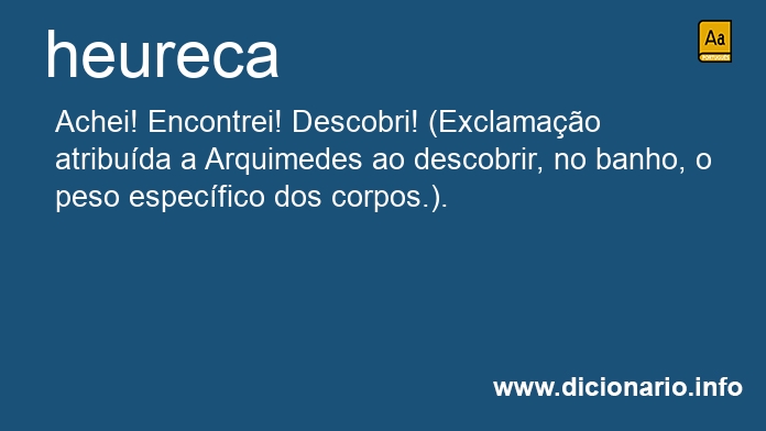 Significado de heureca