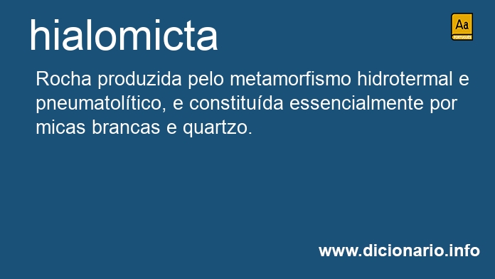 Significado de hialomicta