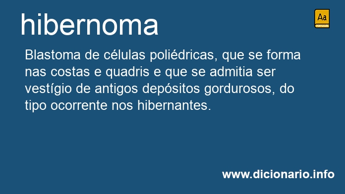 Significado de hibernoma