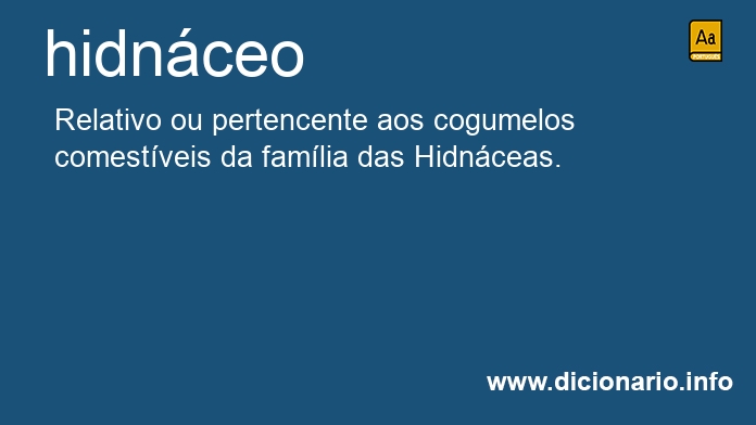 Significado de hidnceo