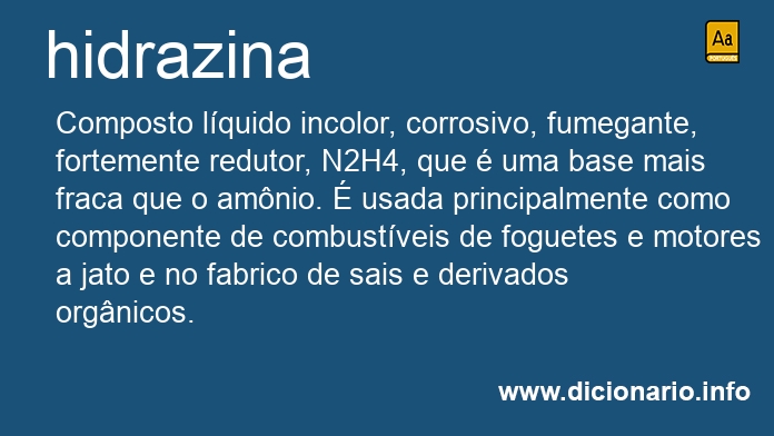 Significado de hidrazina