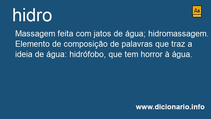 Significado de hidro