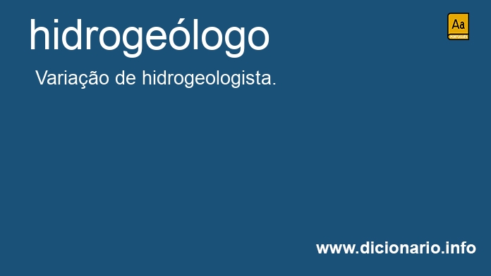 Significado de hidrogelogo