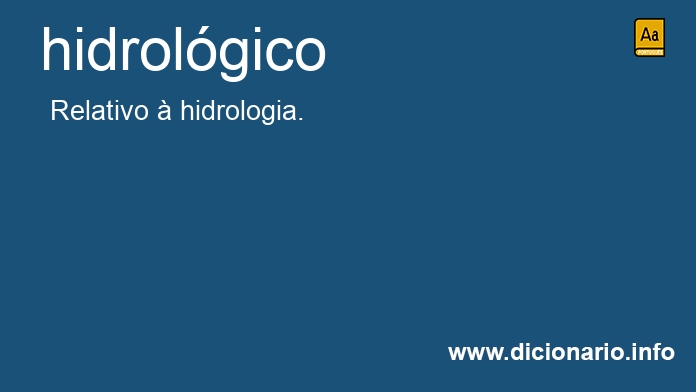 Significado de hidrolgica