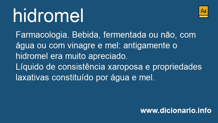 Significado de hidromel