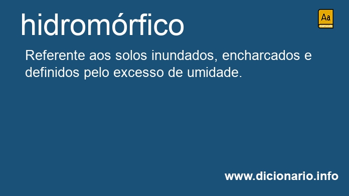 Significado de hidromrfico